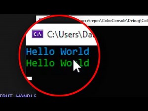 Как установить Цвета Тексту в Консоли на C++
