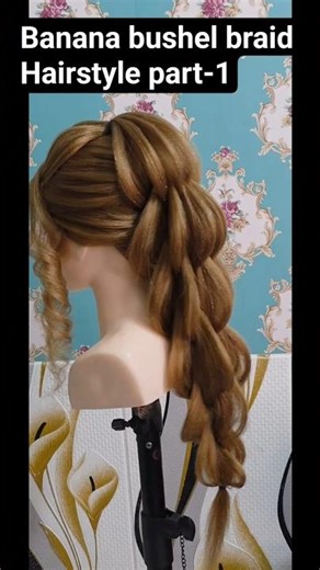 banana braid hairstyle tutorial |shailanoor makeover #shortsfeed #shorts #ytshorts