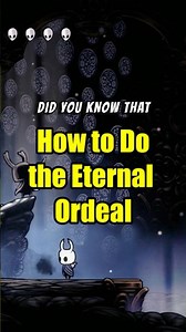 The Eternal Ordeal Unlocks A Special Menu in Hollow Knight