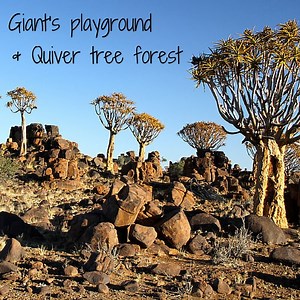 Giants’ playground and Quiver tree forest