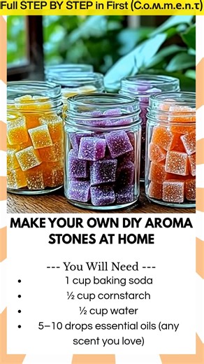 Make Your Own DIY Aroma Stones at Home Looking for a relaxing craft that makes your home smell amazing? These DIY Aroma Stones are simple, soothing, and scent-sational. With just a few kitchen ingredients, you can create beautiful stones that release gentle fragrance for weeks—perfect for gifts or home décor. | Kira Recipes