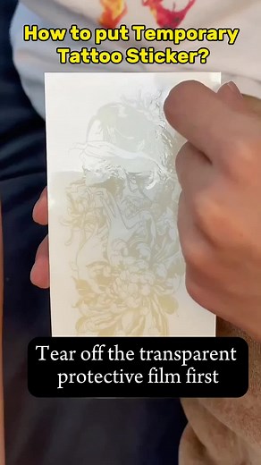 How to Put Temporary Tattoo Stickers