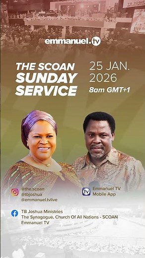 THE SCOAN SUNDAY SERVICE 25.01.26