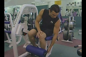 Watch Using the Leg Extension Exercise Machine at the Gym on Amazon Live