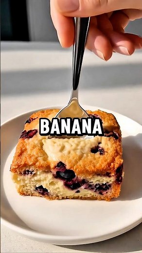 Banana Blueberry Oat Cake 😋 #health #recipe #healthyfood