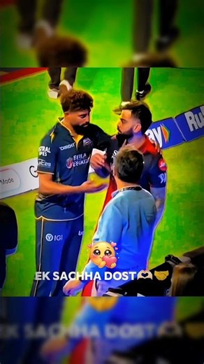 Ek sachha dost RCB🫶🏻🤝❤️ GT #viratkohli #cricket #siraj #bolo #ipl #viratkohli