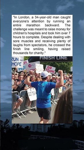 "Man Runs Marathon Backward to Raise Thousands for Charity"