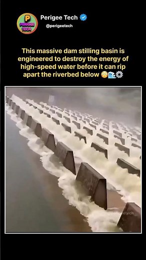 This Dam Is Designed to Destroy Water’s Power 😳🌊#shorts #dam #water #infrastructure #hydraulics
