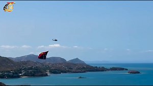 PNG 50th FESTIVAL: As Papua New Guineans across country continue to celebrate the country’s 50th Golden Jubilee in Port Moresby a Papua New Guinean Defense Force was seen flying the PNG Flag high across the sea today. Happy 50th Anniversary! | Post Courier