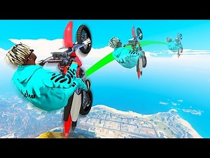CHOP & BOB HELPED ME TO WIN 99.9% IMPOSSIBLE GLIDE RACE in GTA 5