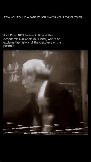 QUANTUMBYTES on Instagram: "In 1928, Paul Dirac formulated the Dirac equation, a relativistic version of quantum mechanics, which unexpectedly predicted the existence of a new particle with the same mass as the electron but a positive charge—the positron. Initially, the equation suggested the presence of negative energy states, which Dirac interpreted as a "sea" of electrons, where the absence of an electron (a "hole") would behave like a positively charged particle. In 1931, he proposed that th