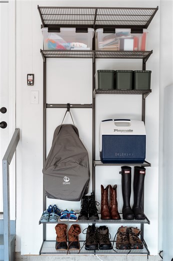7.7K views · 42 reactions | Ready to get your garage in gear?  Unlock the potential of your space with Garage+ by Elfa and complementary organizing products from #TheContainerStore! @sweetleeandco chose a custom Garage+ by Elfa system from #TheContainerStore to be able to fit her needs now, but also be able to adjust the space as her kids get older. | The Container Store | Facebook