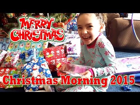 Opening Presents Christmas Morning 2015 | CAMMI TV