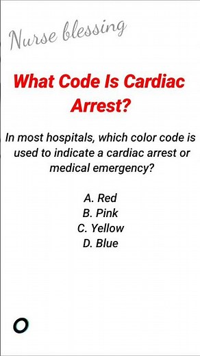 what code is Cardiac Arrest ?? Think like A Nurse. Hospital Emergency Codes