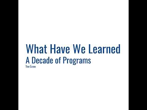 What have we learned from 10 years of periodization