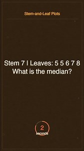 Can you beat the clock? Stem-and-Leaf Plots math challenge! 🔥