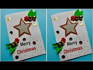 Beautiful Christmas Card Making | Easy DIY Handmade Card | Step-by-Step Tutorial @Craftycutiegirl