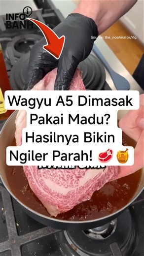 A5 Wagyu Beef Cooked with Honey? The Results Are Mouthwatering! 🥩🍯