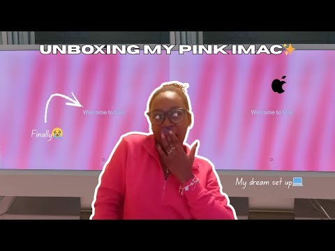 Unboxing My New iMac 2025| Aesthetic Desk Setup💻✨🩷