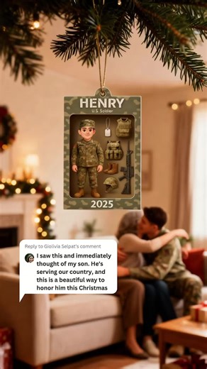 Meaningful Army Action Figure Ornament Keepsake