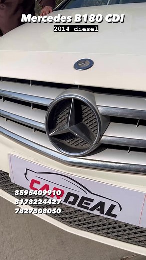 Mercedes B180 CDI • 2014 Model • 81000 KmRunup • UP Regt. • Diesel Car • High Average • Next To New • Well Maintained Car • Second Owner • Beige Interior• Price 8.90 Lakh • Call 8595335305, 8595377115, 8178224427.Sell your car @cardeal.nsp in one Call/Visit:Contact 9810206029 | CarDeal