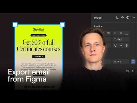 Figma to HTML email: building the MasterClass template