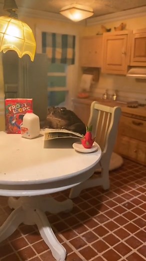 Do you mind knocking? 😂 🤣 . . . . . #miniaturepainting #frogs #pets #frog #petsofinstagram #froggy #miniatures #froglove #frogsofinstagram #minifrog #frogcore #toad #froglover #froggo #frogstagram #petstagram #miniature #FROGSQUAD #frogfriend #miniaturefood #fruitloop #fruitloops #breakfast #breakfasttime #breakfastfood #breakfastclub #breakfastideas #breakfastrecipes #breakfastofchampions #breakfasttime | Toby Toad