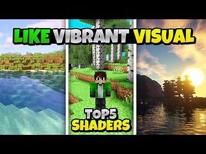 Top 5 Shaders And Vibrant Visual For Minecraft PE 1.21+ All Devices Support | Bigshot Gamerz