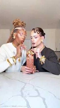 Cherry Chocolate Coco Milkshake Dirty Soda Float #asmr #asmrcleaning #asmrcooking #asmrvideo