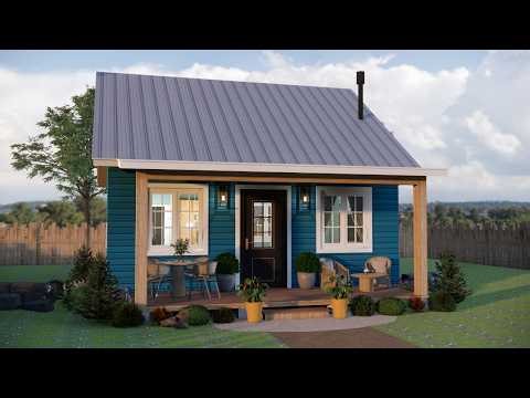 Beautiful 7×7m Cottage House Design | Cozy Small Home Tour With Smart Floor Plan