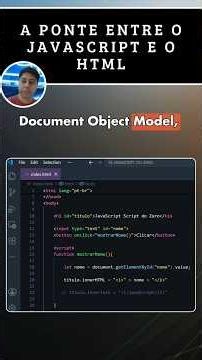 DOM e JavaScript: como capturar e manipular elementos HTML