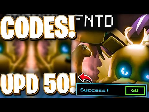 *UPDATE 50* All Working SUMMER UPDATE CODES FOR FNTD - ROBLOX FIVE NIGHTS TD CODES