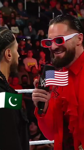 Pakistani wretler Mustafa Ali vs Amrican Wretler Seth Rollins #mustfaali #sethrollins #wwe @WWE @Roman Reigns