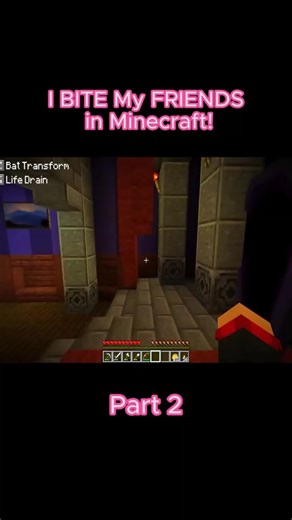 I BITE My FRIENDS in Minecraft! Part 2 #Aphmau #Minecraft #gaming #fyp #foryou
