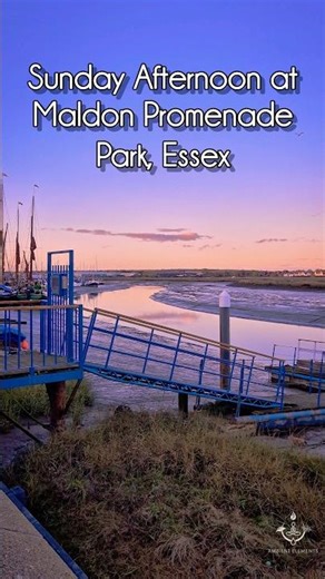 Pink Sunset at Maldon Promenade Park 🌅 | Essex Coast Panoramic View | UK Travel Short #nature