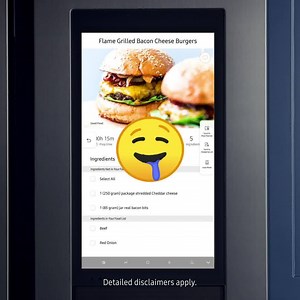No idea what to make with the ingredients in your fridge? The Family Hub™ Smart Recipes app can help. It can plan your meals and suggest recipes based on what’s expiring in your fridge. To learn more, click the link below to let our vPromoter take you through the features of the Family Hub™ with a virtual product walkthrough. | Samsung