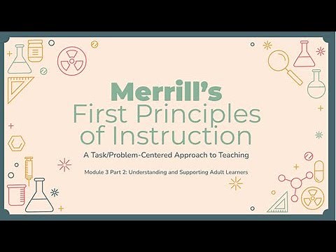 Merrill's First Principles of Instruction