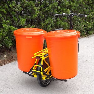 1.5K views · 3.6K reactions | Unfold the Sidekick Doublewide Decks to instantly transform your GSD into the bike equivalent of a big rig. These extra-wide lower decks have a combined capacity of 100 kg (220 lb) to let you haul things you never thought possible—from massive boxes to water cooler tanks to ... maybe your favorite chair? | Tern Bicycles | Facebook