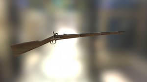 Springfield 1861 Spruce Wood - 3D model by Code Nerps (@codenerps)