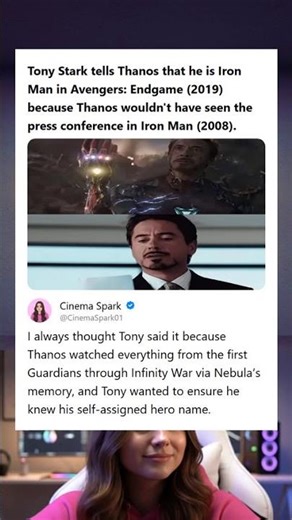 Avengers Endgame 2019 The Reason Behind Tonys Iconic I Am Iron Man Line to Thanos