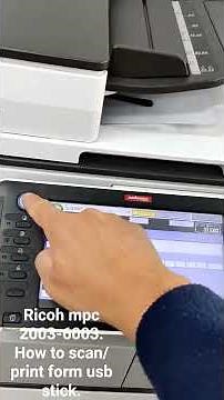 How to scan/prin from USB stick. RICOH MPC 2003-6003. #printer