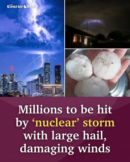 South East Queensland is in the firing line of “nuclear” thunderstorms featuring large hail, damaging winds and heavy rainfall ⛈️ Details: https://bit.ly/4p7twmP | Pine Rivers Press