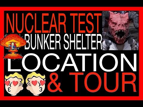 ❤️☠️❤️NUCLEAR TEST BUNKER TOUR & LOCATION FALLOUT 76 does nuke test work? animations HOW BIG SHELTER