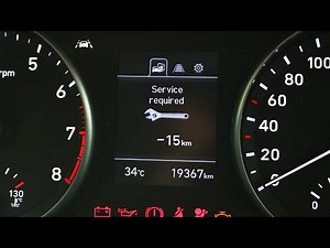 How to reset the service light on the 2021 Hyundai I30.