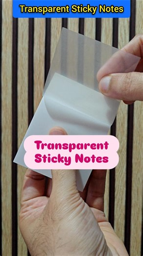 Transparent Sticky Notes Review #review #stationery #stickynotes #trasparentstickynotes | Everything Unbox Junction