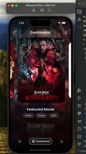 Netflix-Style Flutter UI 😍 | 3D Card Slider + Dynamic Background | Flutter Animation