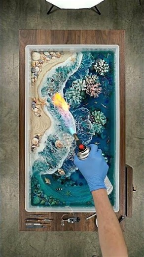 Creating a STUNNING LED Ocean Epoxy Table