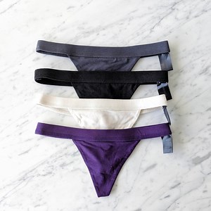 Bamboo Organic Cotton Thong, Eco Friendly Underwear - Etsy