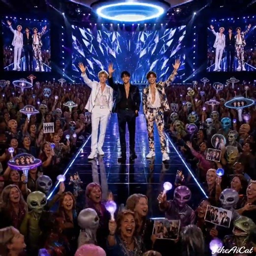 When the Concert Ends… K-Pop Aliens 👽Wait for the Shapeshifting✨