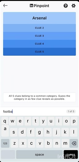 Solve in 20s?🧠 Comment your attempts! | LinkedIn Puzzle January 5 #pinpoint #puzzle #615